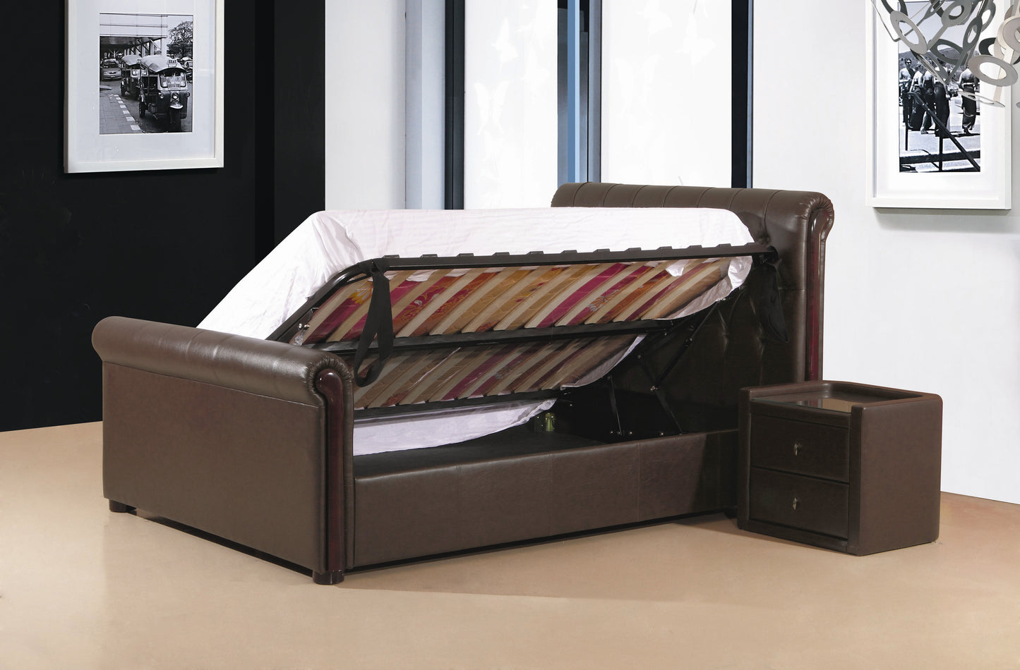 Caxton Storage PU Bed