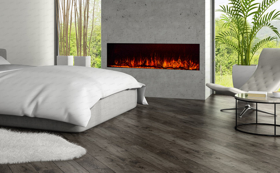 Clarendon Borderless Glass Fire – 50 inch