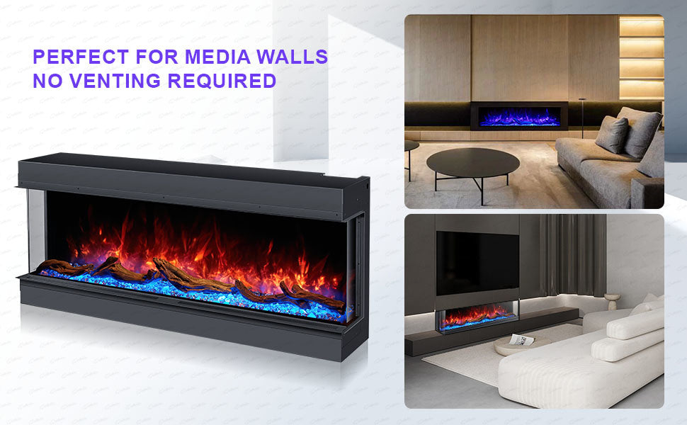 The Cullinan 3 Sided Deep Fire – 50 inch