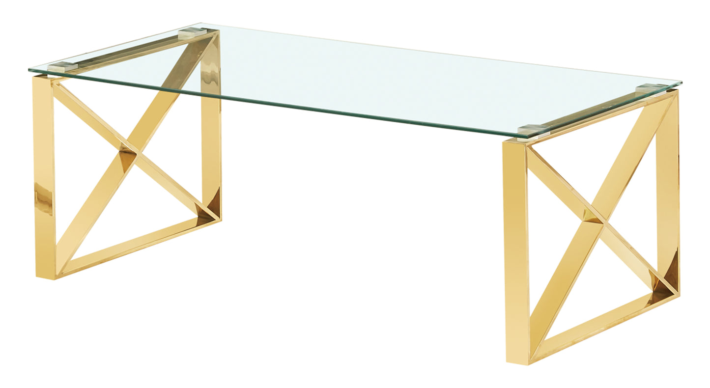 Ningbo Gold Clear Glass Coffee Table