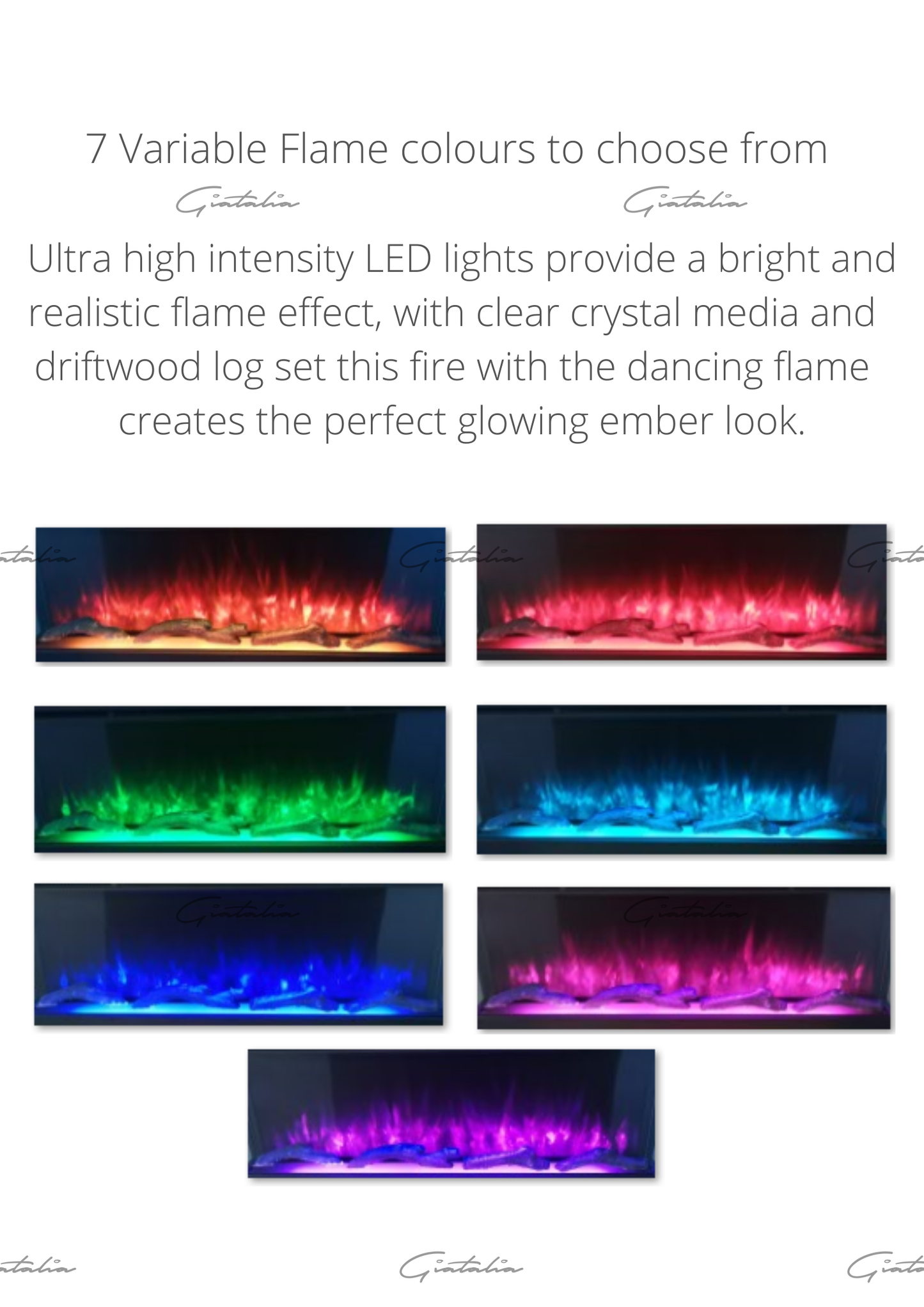 Luvelle 3D Panoramic Fire – 50 inch