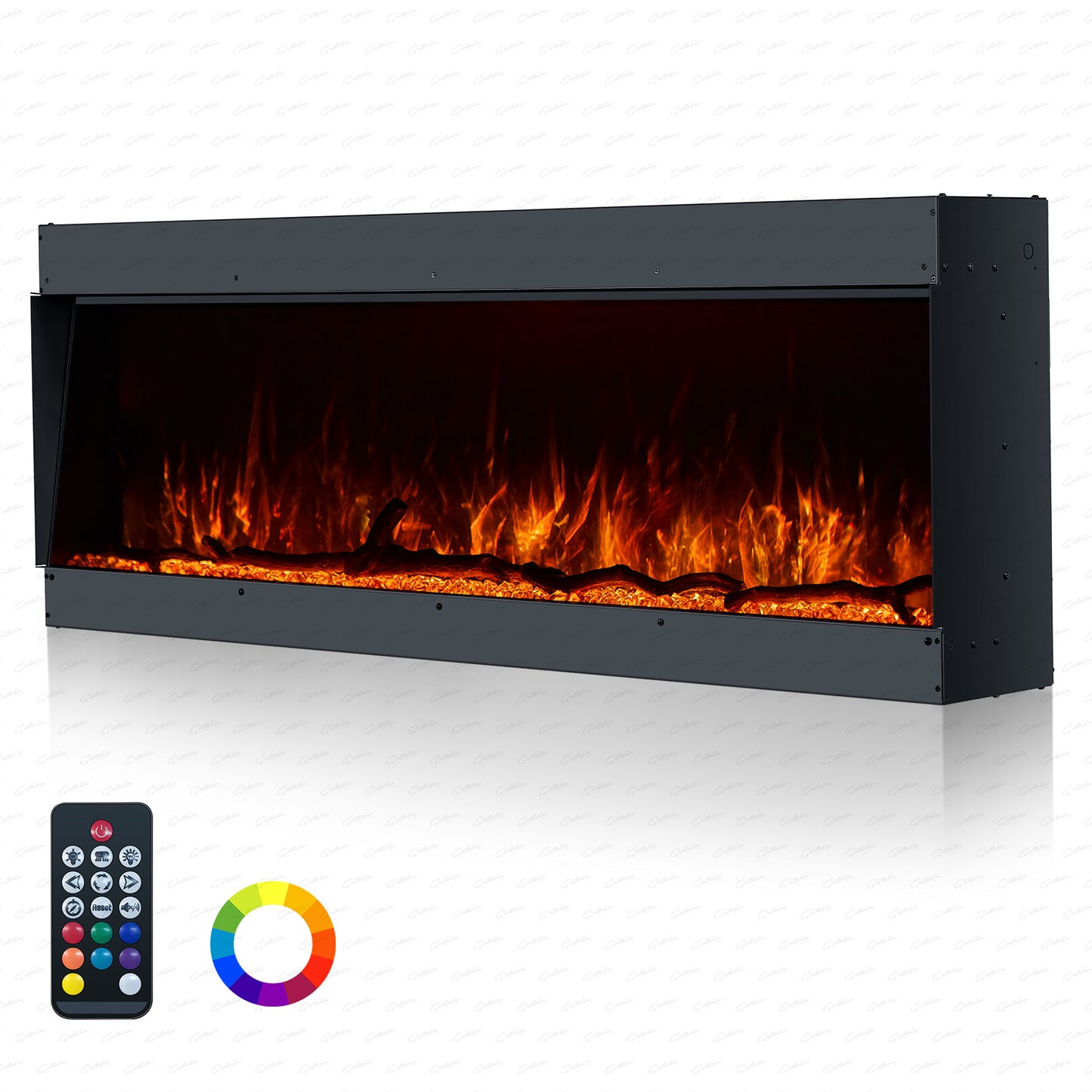 Clarendon Borderless Glass Fire – 50 inch