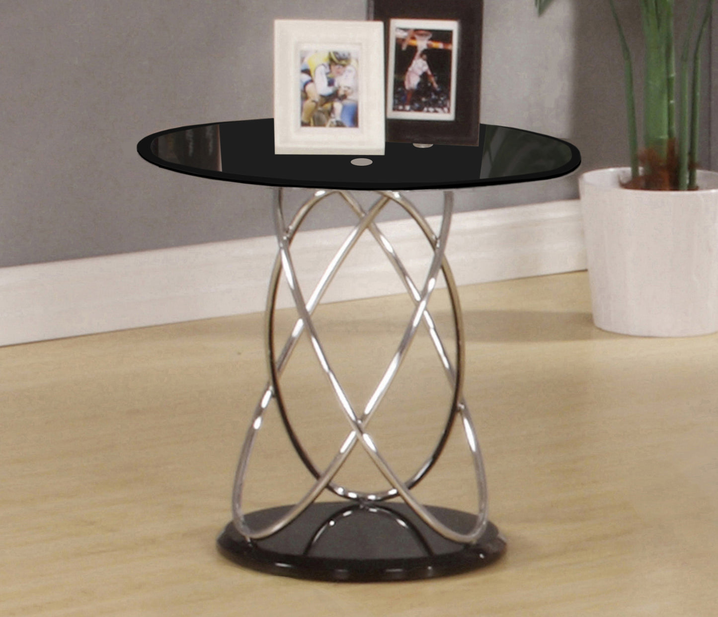 Eclipse Black Lamp Table