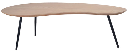 Holcombe Coffee Table Oak Veneer & Black Metal Legs