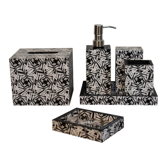 Aztec Print Bathroom Set of 6