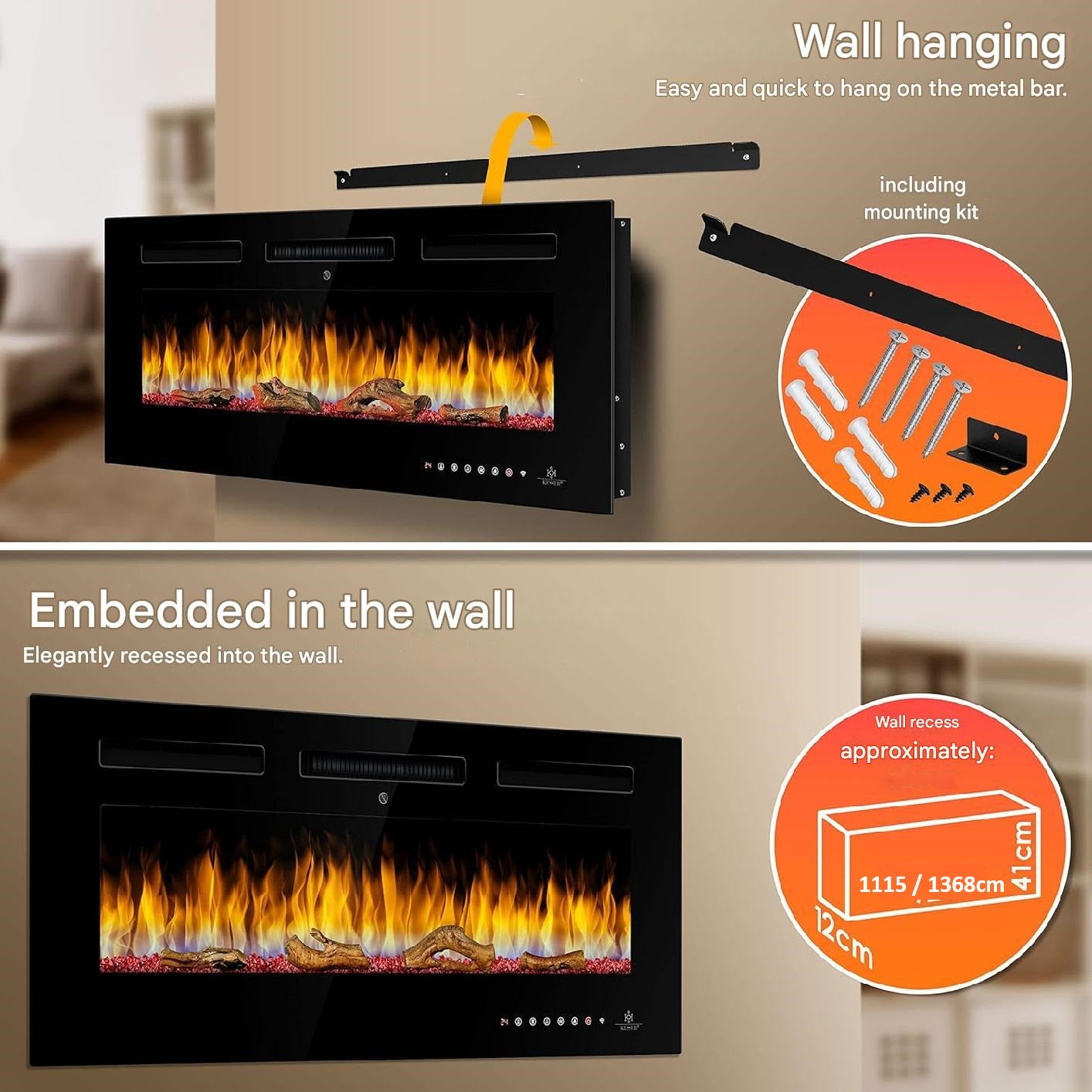 Luminis Insert Fire – 60 inch WiFi