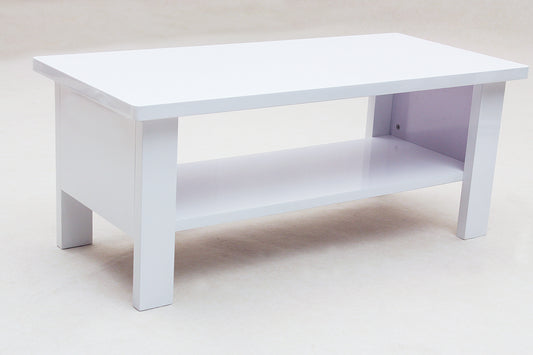 Peru Rectangle Coffee Table High Gloss White