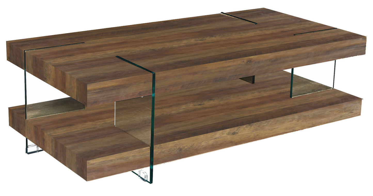 Redhill Coffee Table Oak Effect & Glass Legs