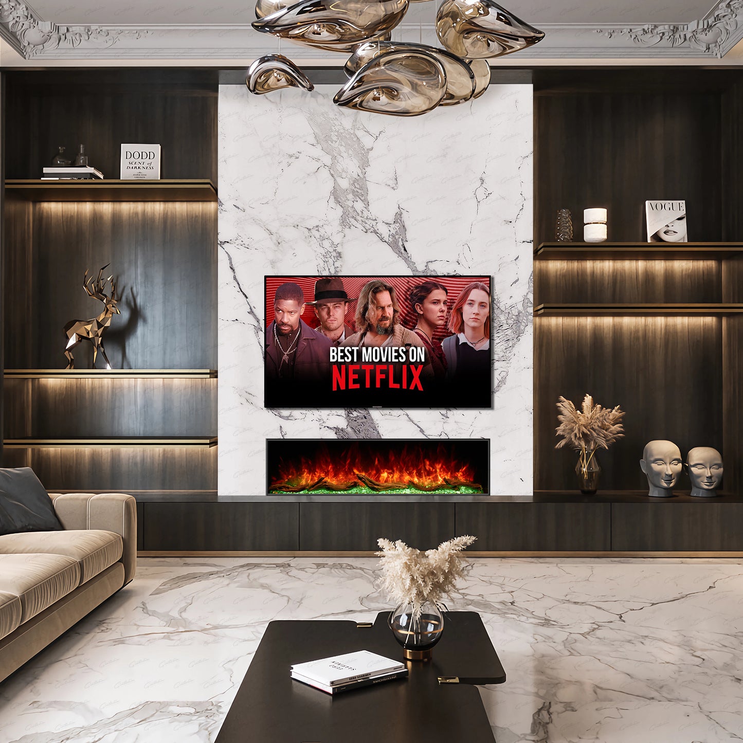 The Cullinan 3 Sided Deep Fire – 50 inch