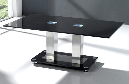 Trinity Coffee Table Chrome & Black