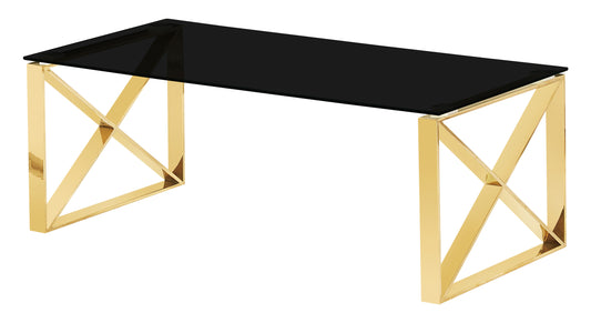 Ningbo Gold Black Glass Coffee Table