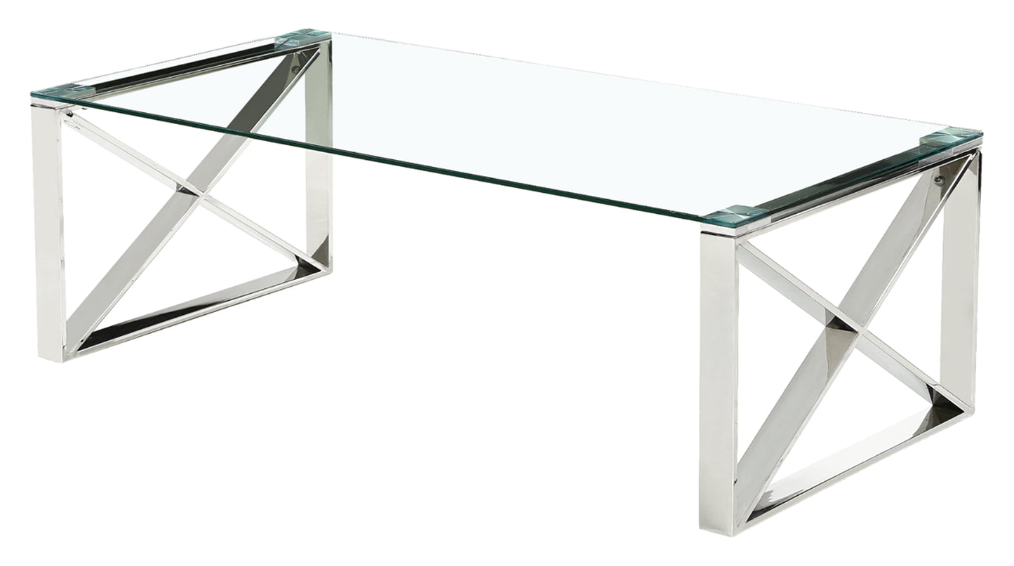 Ningbo Silver Clear Glass Coffee Table