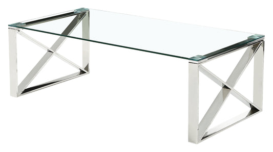 Ningbo Silver Clear Glass Coffee Table